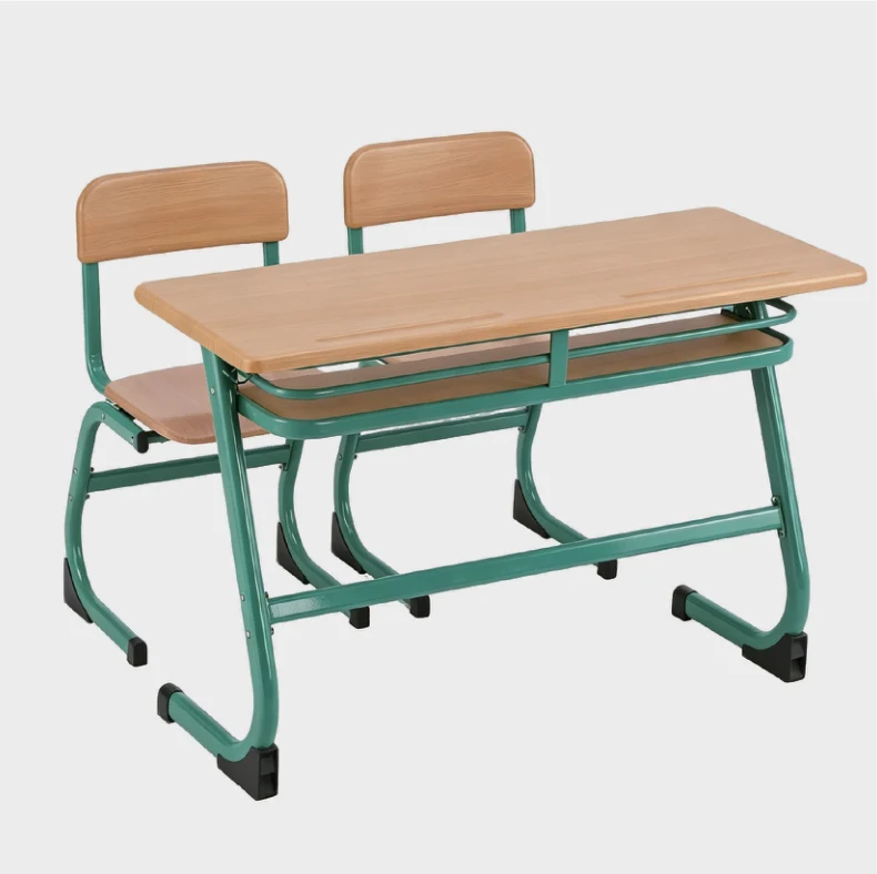 Table-banc scolaire pour deux élèves